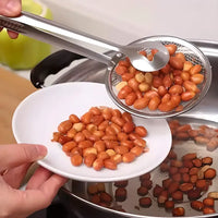 Thumbnail for Stainless Steel 2 in 1 Fry Tool Filter Spoon Snack Strainer with Clip