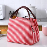 Thumbnail for Waterproof Nylon Zipper Portable Oxford Lunch Bag for Women