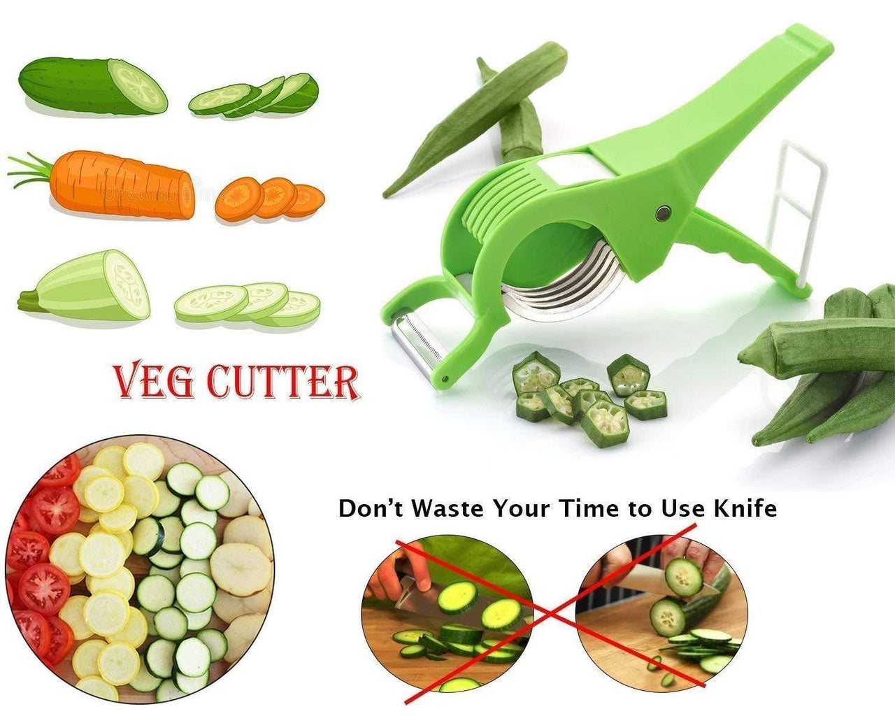 2-in-1 Vegetable, Fruit Cutter