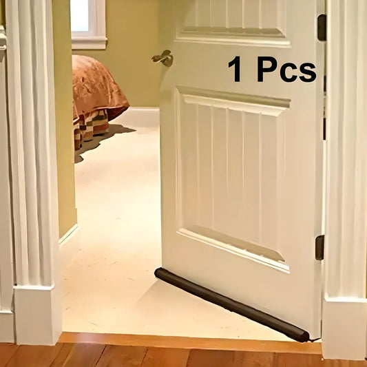 Door Protector- Door Draft Fabric Cover Guard Door Gap Sealer Brown (Pack Of 1)