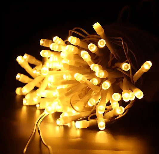 11 Meter 40 Still LED Warm White Power Pixel LED String Light | 36 Feet for Home Decor (Pack of 1)
