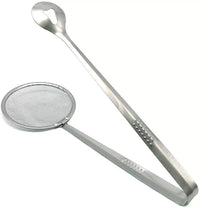 Thumbnail for Stainless Steel 2 in 1 Fry Tool Filter Spoon Snack Strainer with Clip